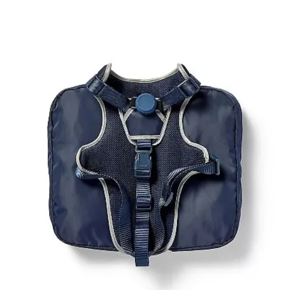 Dog Backpack Harness - Dark Blue - The Cuddle Collab